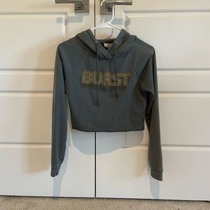 Super Comfortable Cropped BURST Hoodie